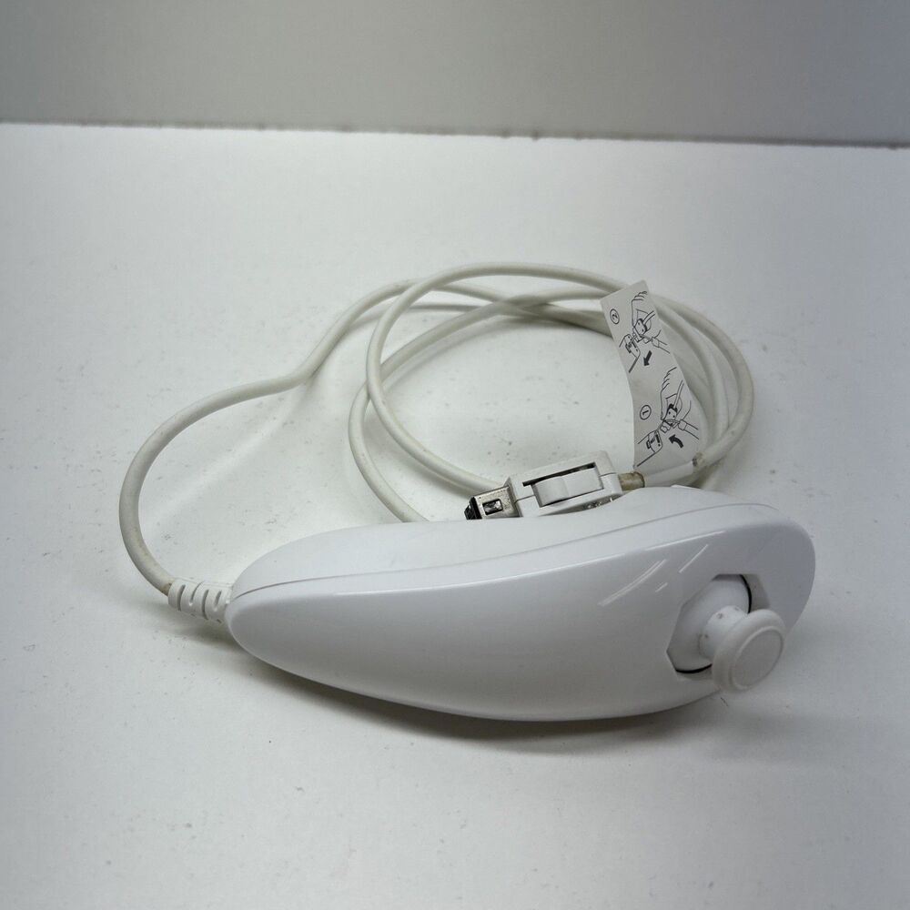 Official Nintendo Wii White Nunchuck Controller‎ OEM Used Untested